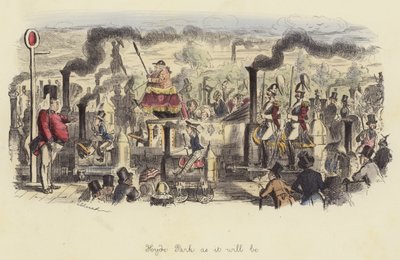Hyde Park zoals het zal zijn door John Leech
