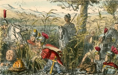 Marius ontdekt in de moerassen bij Minturnae door John Leech