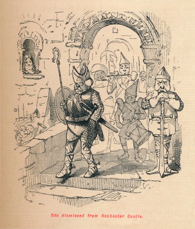 Odo ontslagen uit Rochester Castle, ca. 1860 door John Leech