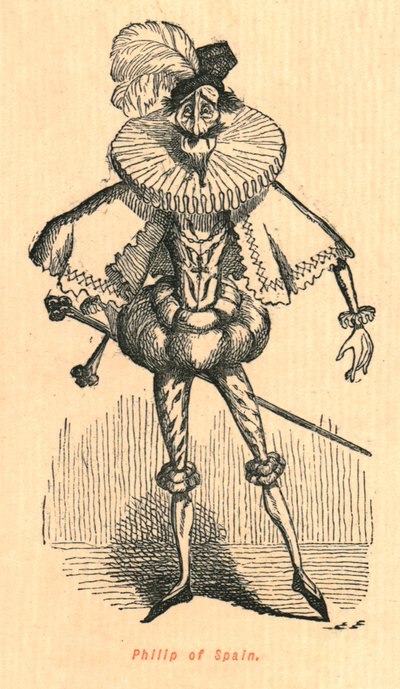 Filips van Spanje door John Leech