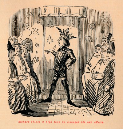Richard vindt het hoog tijd dat hij zijn eigen zaken beheert, ca. 1860 door John Leech