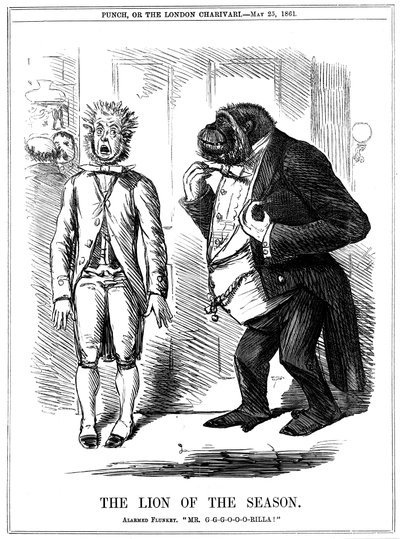 De leeuw van het seizoen, 1861 door John Leech