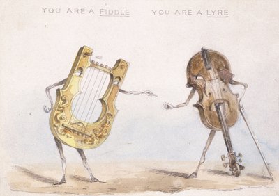 Je bent een viool, je bent een lier, na 1864 door John Leech