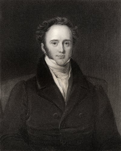 Henry John Temple, 3e burggraaf Palmerston, gegraveerd door H.R. Cook (fl.1813-47), uit 