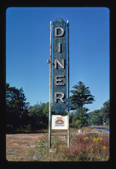 Bord voor eethuis, Shrewsbury, Massachusetts, Verenigde Staten door John Margolies