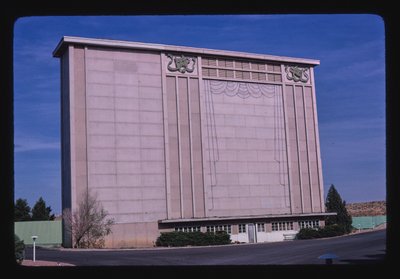 Drive-in Theater, Route 50, Pueblo, Colorado, VS door John Margolies