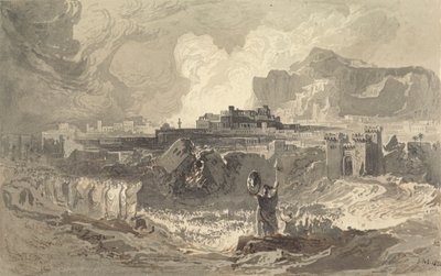 De muren van Jericho door John Martin