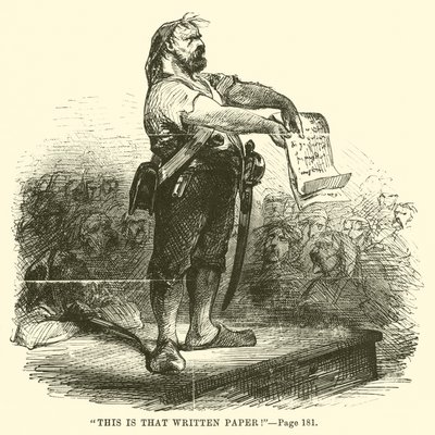 Illustratie voor A Tale of Two Cities door Charles Dickens door John McLenan