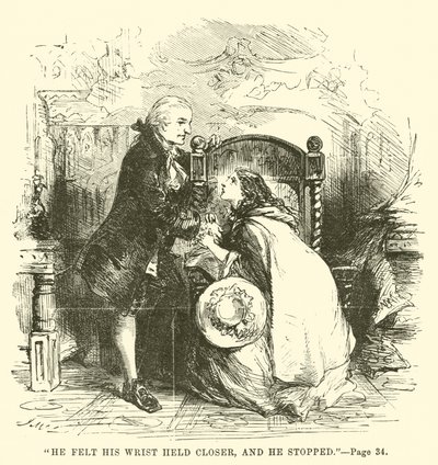 Illustratie voor Een verhaal over twee steden door Charles Dickens door John McLenan
