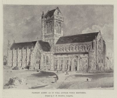 Paisley Abbey zoals het eruit zal zien na restauratie door John McLure Hamilton
