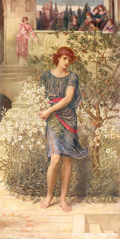 Mijn geliefde is naar zijn tuin gegaan, uit het Hooglied door John Melhuish Strudwick
