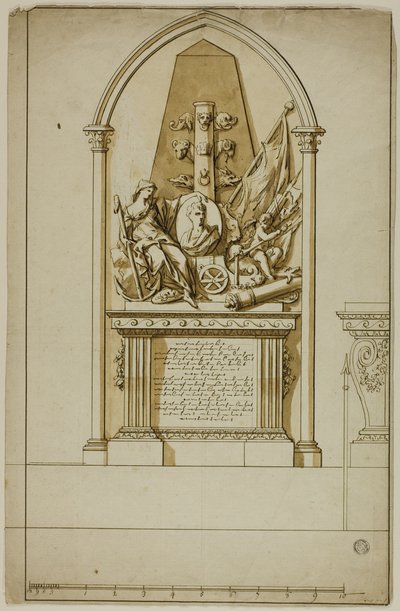 Ontwerp voor een Onuitgevoerd Grafmonument voor de Eerste Hertog van Marlborough door John Michael Rysbrack
