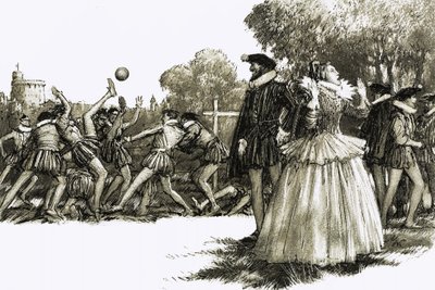 Koningin Elizabeth I was geschokt door de wrede sport door John Millar Watt