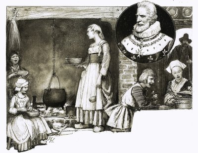 Dus daarom... Geweldige gerechten hebben Franse namen. Koning Hendrik IV van Frankrijk door John Millar Watt