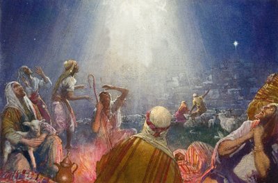 Tijding van grote vreugde (gouache op papier) door John Millar Watt