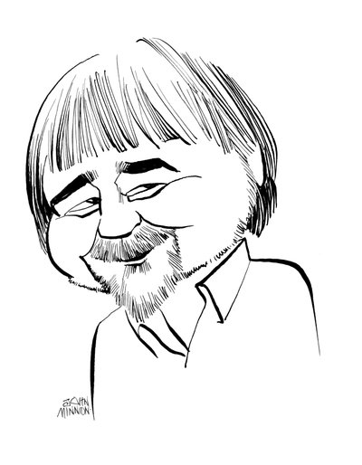 Alan Bleasdale - karikaturen door John Minnion