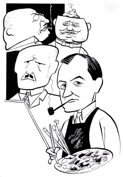 George Grosz, karikatuur door John Minnion