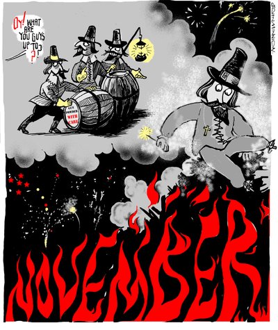 Guy Fawkes Dag, 5 november door John Minnion