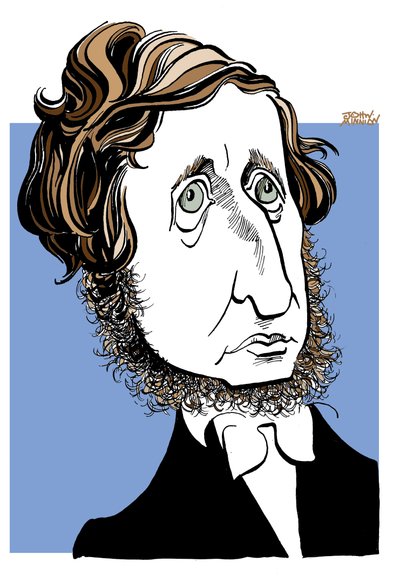 Henry David Thoreau door John Minnion