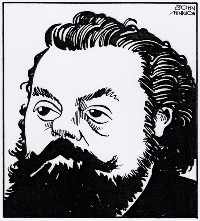 Modest Petrovitsj Moessorgski, karikatuurportret door John Minnion