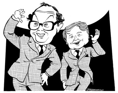 Morcambe and Wise - karikatuur door John Minnion door John Minnion