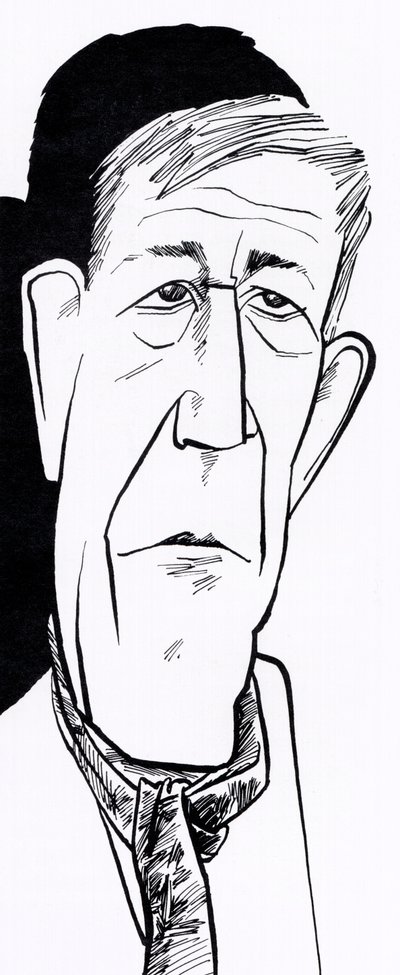 Oskar Kokoschka, karikaturen door John Minnion