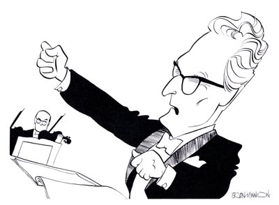 Otto Klemperer - karikaturen door John Minnion