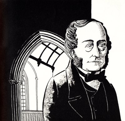 Samuel WESLEY, karikaturen door John Minnion