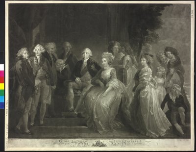 Koning van Engeland met zijn vrouw en haar kinderen George III door John Murphy