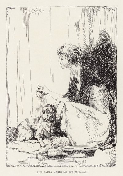 Illustratie voor Beautiful Joe door Marshall Saunders door John Nicholson