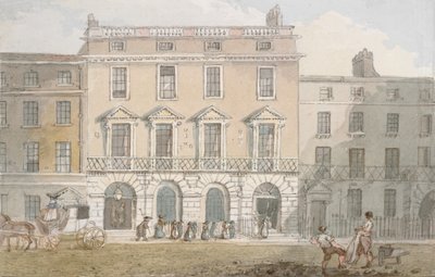 Freemasons Hall en Tavern, Great Queen Street, c.1800 door John Nixon