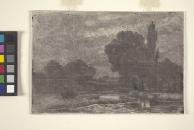 Moerassig Landschap door John Otis Adams