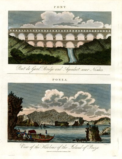 Historische bruggen - Pont du Gard en haven van Ponza door John Pass