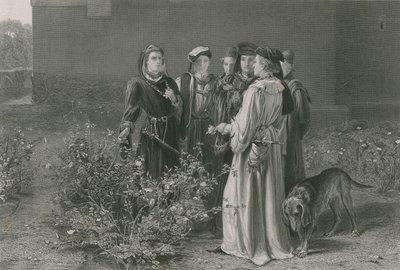 De scène in de Temple Garden, King Henry VI, Eerste Deel door John Pettie