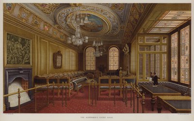 De kamer van de wethouders. Guildhall, City of London door John Phillipp Emslie