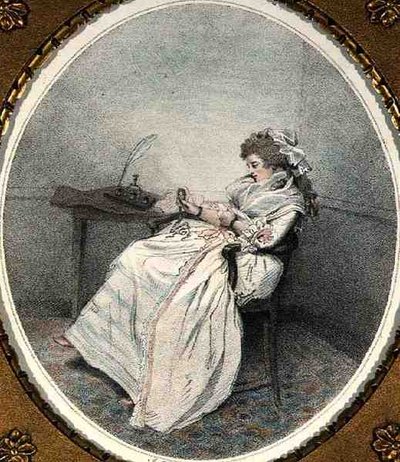 Overpeinzing van de miniatuur, gegraveerd en uitgegeven door de kunstenaar door John Raphael Smith