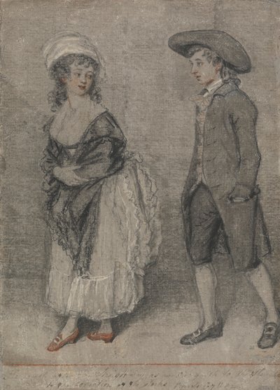 Hij volgt haar rechtuit zoals een os naar de slacht gaat (Spreuken, Hoofdstuk VII, Vers 22) door John Raphael Smith