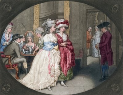 De promenade bij Carlisle House, 1781 door John Raphael Smith