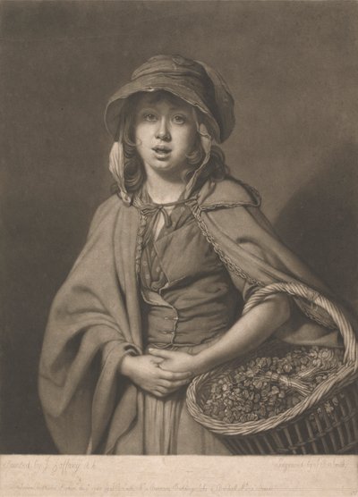 Het waterkersmeisje door John Raphael Smith