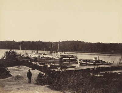 Medische Bevoorradingsboot Plauter, op de Appomattox., januari 1865 door John Reekie