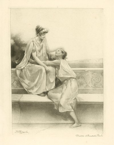 Illustratie voor de gedichten van Catullus (fotogravure) door John Reinhard Weguelin