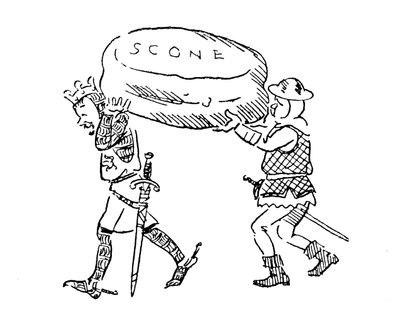 Koning Edward I Steelt De Steen Van Scone door John Reynolds