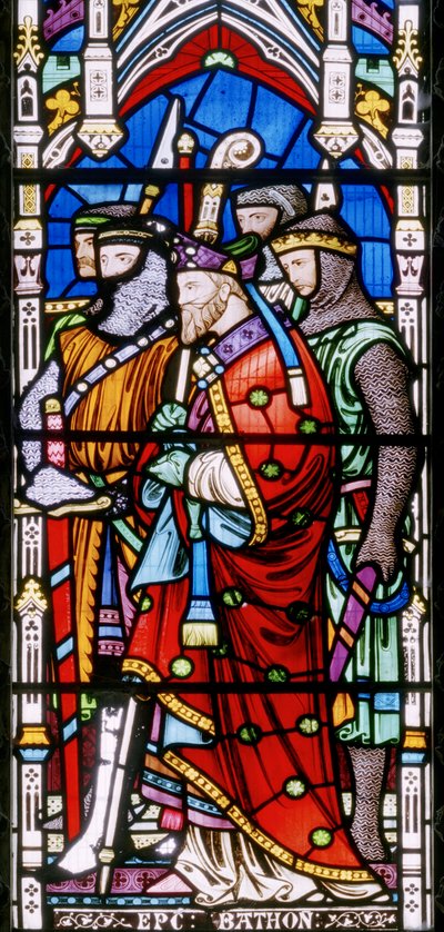Detail van de kroning van Hendrik III door John Richard Clayton