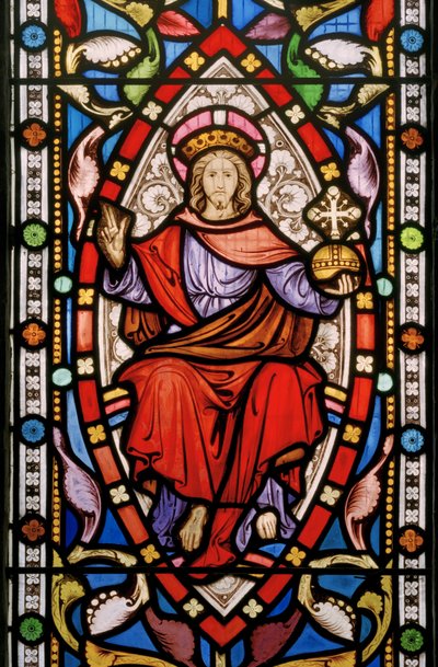 Great Milton, St Mary, Christus in Majesteit, c.1859 door John Richard Clayton