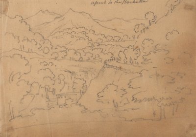Beklimming van de Bochetta door John Robert Cozens