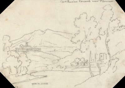 Kartuizerklooster bij Florence door John Robert Cozens