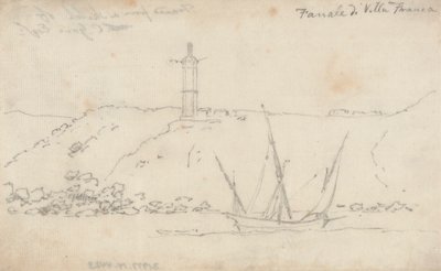 Fanale di villa Franca door John Robert Cozens