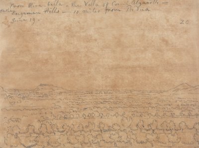 Van Mirabella, de villa van graaf Algarotti op de Euganeese heuvels door John Robert Cozens