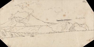Eiland Nisida door John Robert Cozens