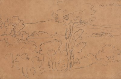 Het meer van Bolsena door John Robert Cozens
